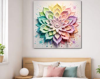 Mandala in pastel colors - Positivity