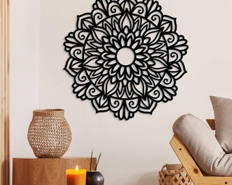 Mandala découpé - Florens, décoration murale, style bohème, art mural géométrique spirituel