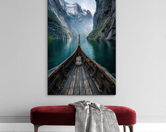 Wall painting - Viking ship