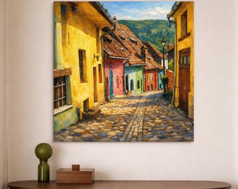 Image of Sighișoara - Colorful alley of the old town