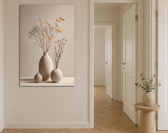 Minimalist flower painting