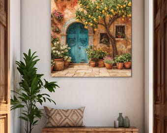 Rustic picture for the kitchen - Lemon tree