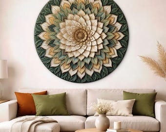 Wooden mandala painting - Earth ritual
