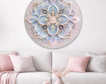 Pastel mandala for the wall - Tenderness