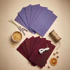 Bivaxark 8x5 – Handrullade ljustillverkningssats – Set med 6 ark, naturligt bivax, gör-det-själv-ljustillbehör, 16 färgalternativ