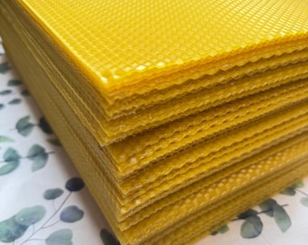 Wholesale Beeswax Sheets 16x8 Inches – Pure Ukrainian Beeswax, Candle Making Supplies, Organic Honeycomb Wax for DIY Projects, Crafts