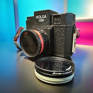 Holga 120N Camera Filter Mount, Aluminum Threads with 3D Printed Mount, Compatible with all 52mm Camera Accessories, Holga 120 Lens Mount