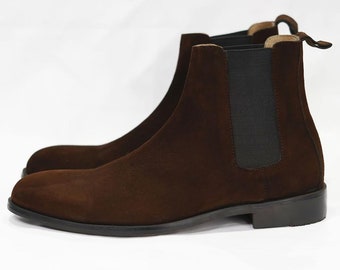 Dark brown Chunky Sole Chelsea boots