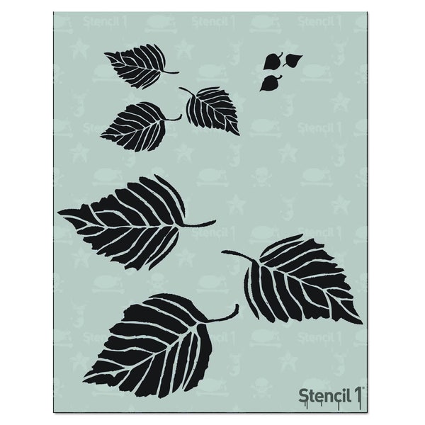 Leaves Stencil- Reusable Craft & DIY Stencils- S1_01_76 -8.5x11- Par Stencil1