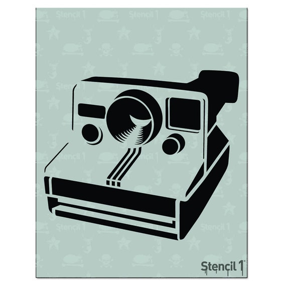 Polaroid Camera Stencil Reusable Craft &DIY Stencils Etsy