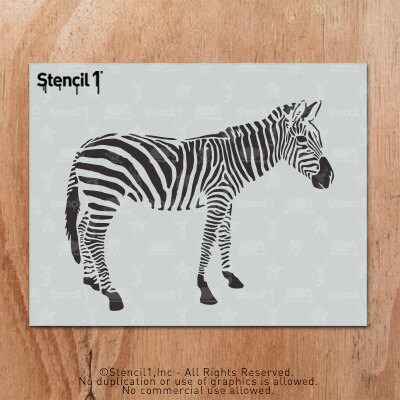 Zebra Stencil - Reusable Craft & DIY Stencils- S1_01_301 - 8.5x11 - by ...