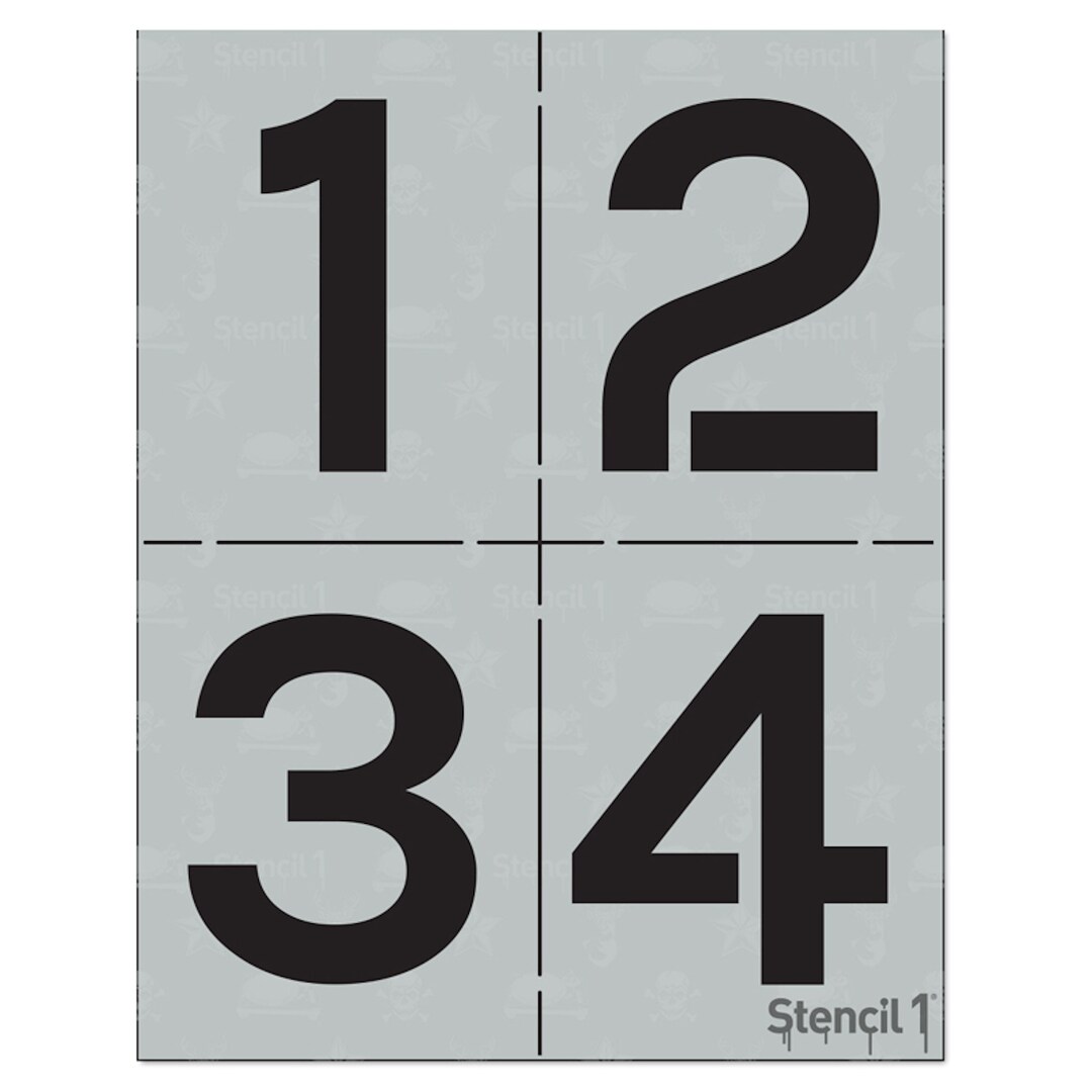House Numbers Stencil Set Address Numbers Stencil Set - Etsy