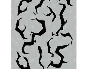 Kpop Demon Hunters Pattern Stencil – (8.5″ x 11″)