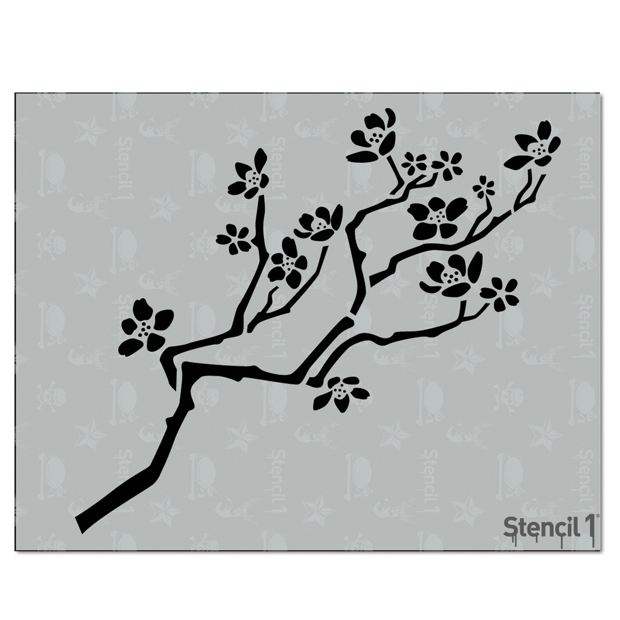 Cherry Blossom Stencil Reusable Craft & DIY Stencils S1_01_126 8.5 X 11 by Stencil1 - Etsy cherry-blossom-stencil-reusable-craft-diy-stencils-s1-01-126-8-5-x-11-by-stencil1-etsy