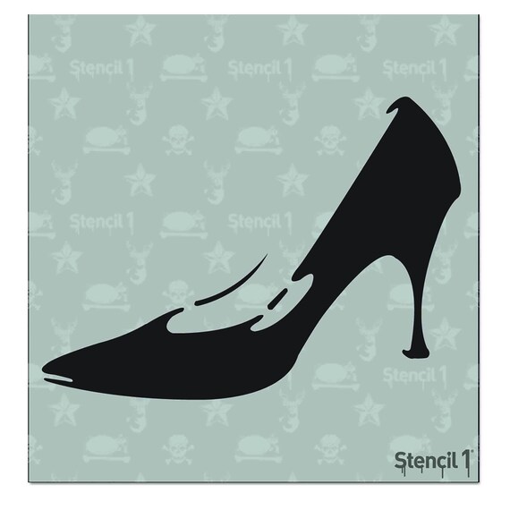 Stiletto Stencil Reusable Craft &amp; DIY Stencils S1_01_29_S | Etsy