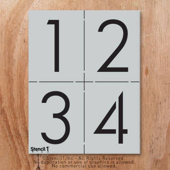 House Numbers Stencil Set Address Numbers Stencil Set | Etsy