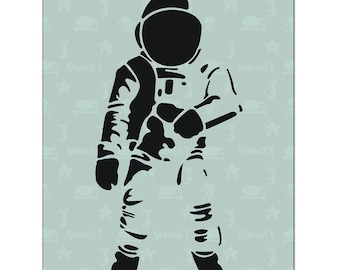 Astronaut Stencil- Reusable Craft & DIY Stencils- S1_01_37 -8.5x11- By Stencil1