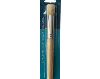 Stencil Brush Available in Various Sizes, Made in the UK These Natural  Bristle Stencil Brushes Are Perfect for All Stencil Painting Projects 