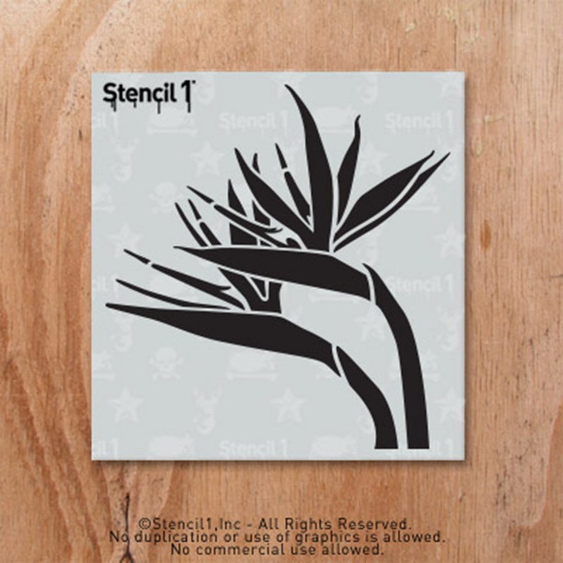 Bird of Paradise Stencil Reusable Craft &amp; DIY Stencils - Etsy