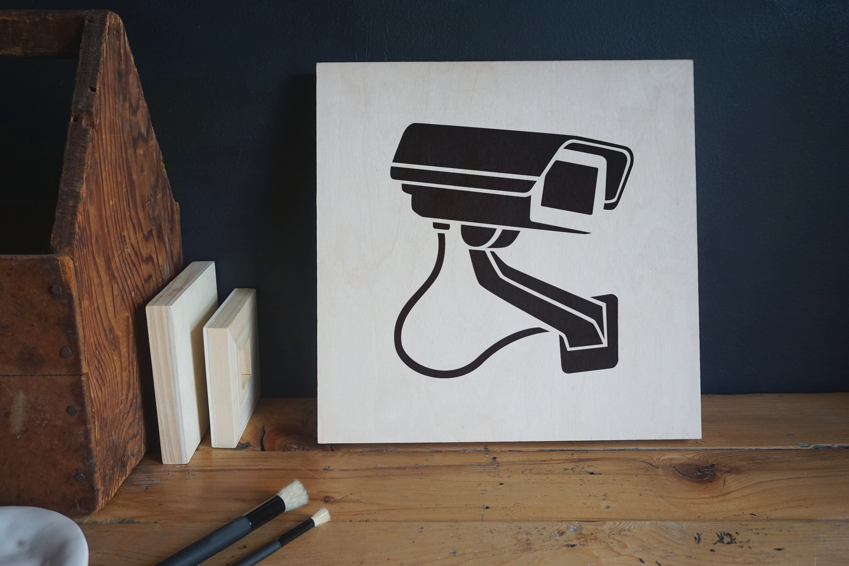 Surveillance Camera Stencil Reusable Craft &DIY Stencils Etsy