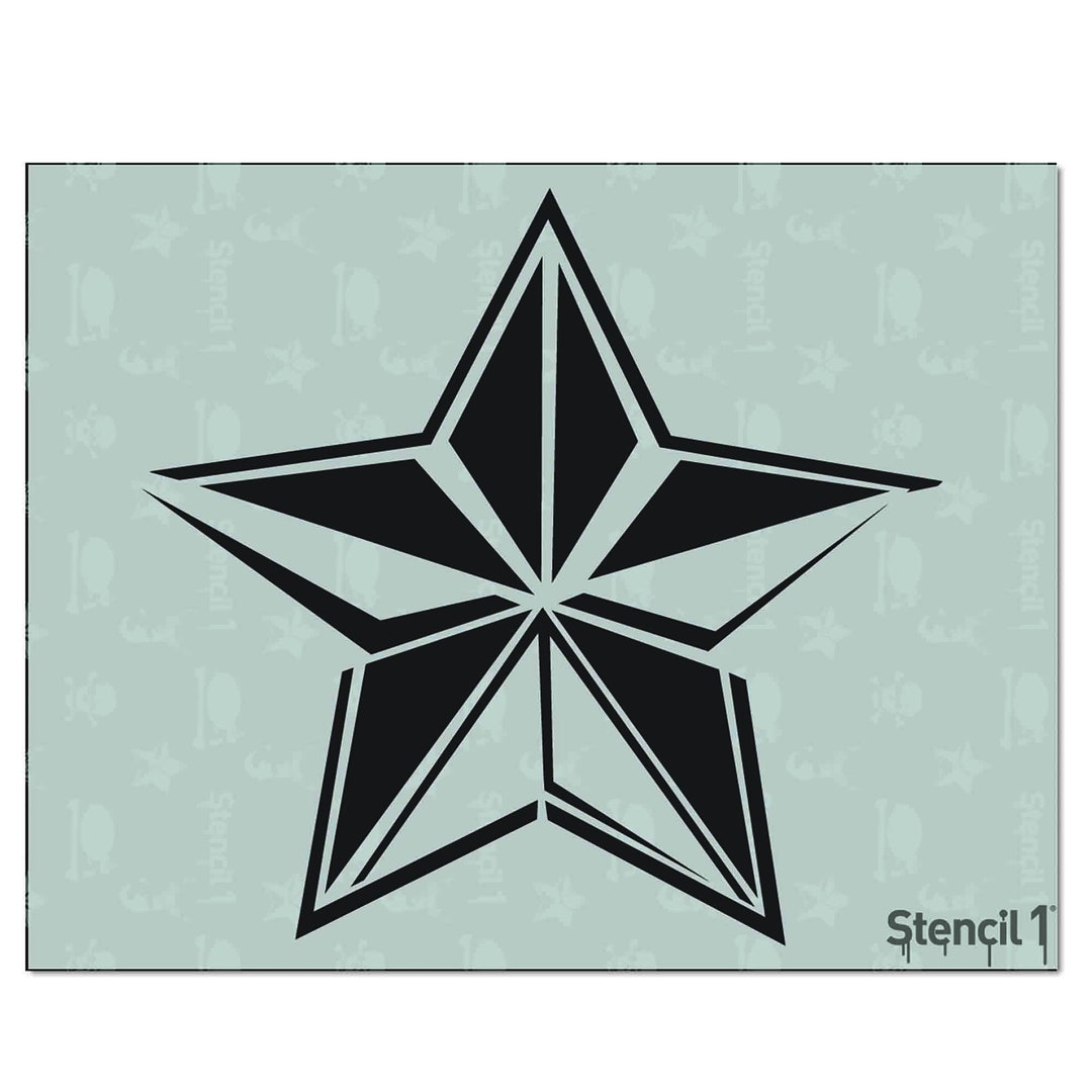 Star Stencil- Reusable Craft & DIY Stencils- S1_01_18 -8.5x11- by ...