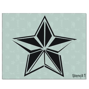 Star Stencil- Reusable Craft & DIY Stencils- S1_01_18 -8.5x11- By Stencil1