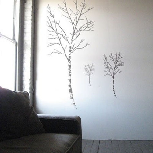 Birch Tree Stencil- Reusable Craft & DIY Stencils- S1_01_BIR35 -18x24- By Stencil1