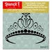 Tiara Stencil - Reusable Craft &amp; DIY Stencils - S1_01_119_S - Small ...