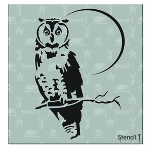 Owl Stencil- Reusable Craft & DIY Stencils- S1_01_56_S -Small-(5.75&quot;x6&quot;)- By Stencil1