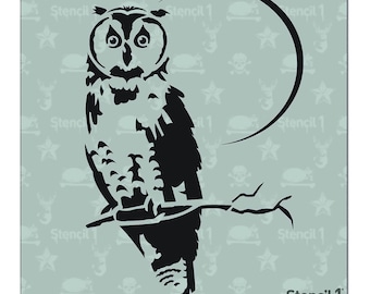 Owl Stencil- Reusable Craft & DIY Stencils- S1_01_56_S -Small-(5.75"x6")- By Stencil1
