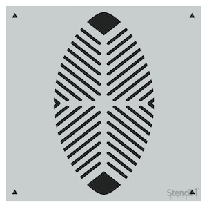 Oval Shield Repeat Pattern