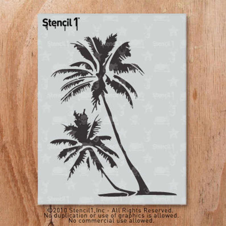 Palm Trees Stencil Reusable Craft &amp; DIY Stencils S1_01_21 - Etsy