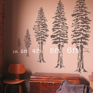 Redwood Tree Stencil - Reusable Craft & DIY Stencils - S1_RWT_10 - 8.5" x 11" - Stencil1