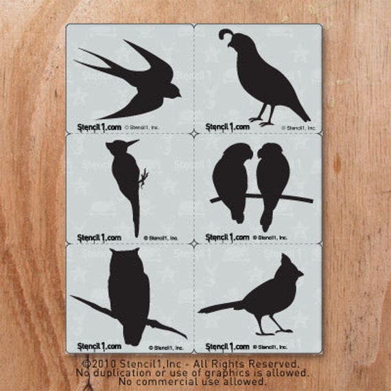 Fun with Birds Stencils