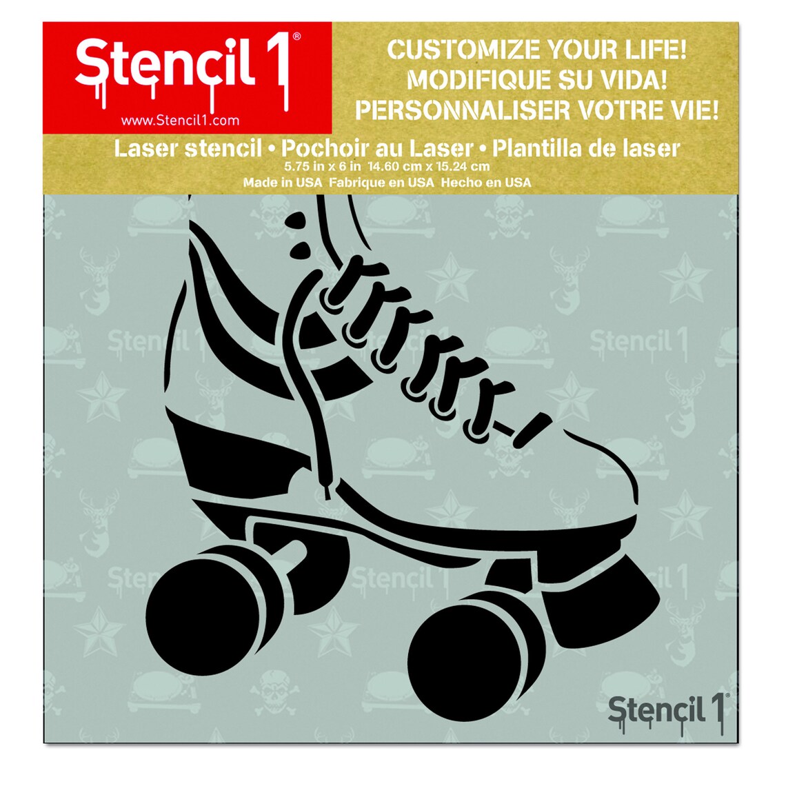 Roller Skate Stencil Reusable Craft & DIY Stencils | Etsy