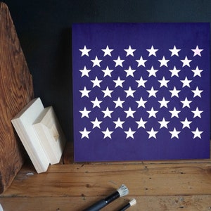 American Flag 50 Star Stencil by StudioR12 Reusable Template Use