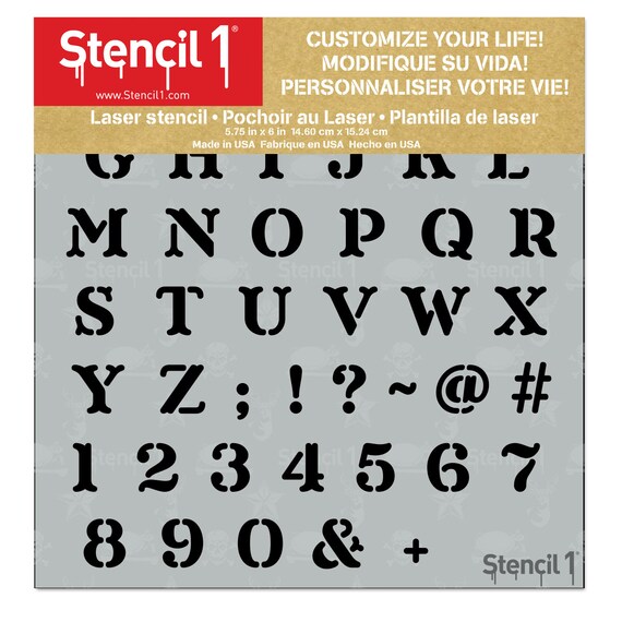 Large Letter And Number Stencils 36 Pcs Reusable Letter Stencils ...