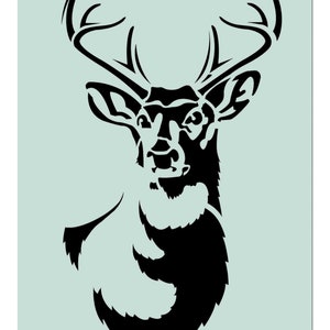 Stencil1 Large Antlered Deer stencil S1_01_52L image 6