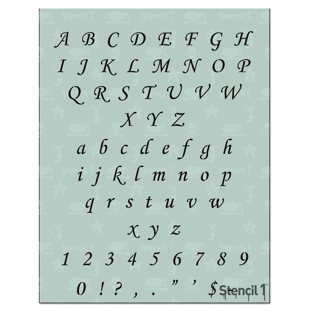 5 Inch Letter Stencils, 48 Pcs Reusable Symbol Number