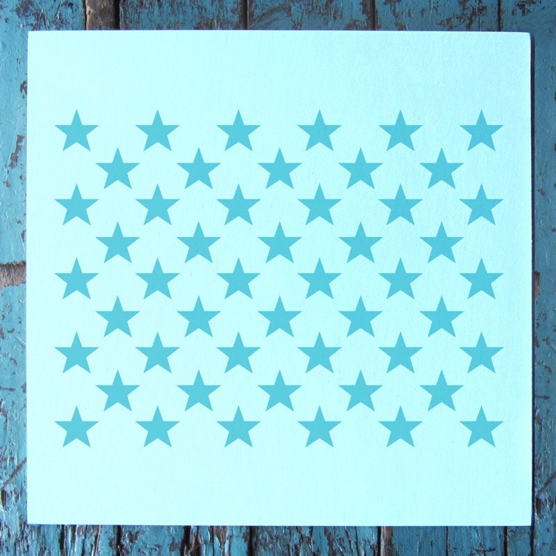 50 Stars Stencil Reusable Craft &amp; DIY Stencils S1_01_308_S - Etsy