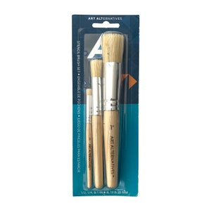 Stencil Brush Pack -Three sizes – 1/4 In, 1/2 In, 1 In