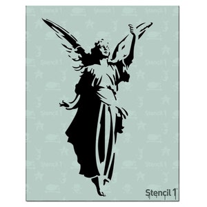 Angel Stencil- Reusable Craft & DIY Stencils- S1_01_90 -8.5x11- By Stencil1