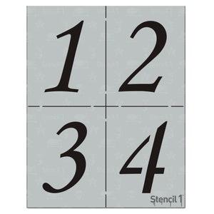 4" House Number Stencil Set – Reusable DIY Address Stencils