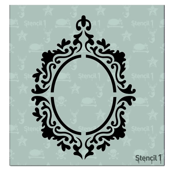 Rococo Frame 1 Stencil- Reusable Craft & DIY Stencils- S1_01_212_S -Small-(5.75"x6")- By Stencil1