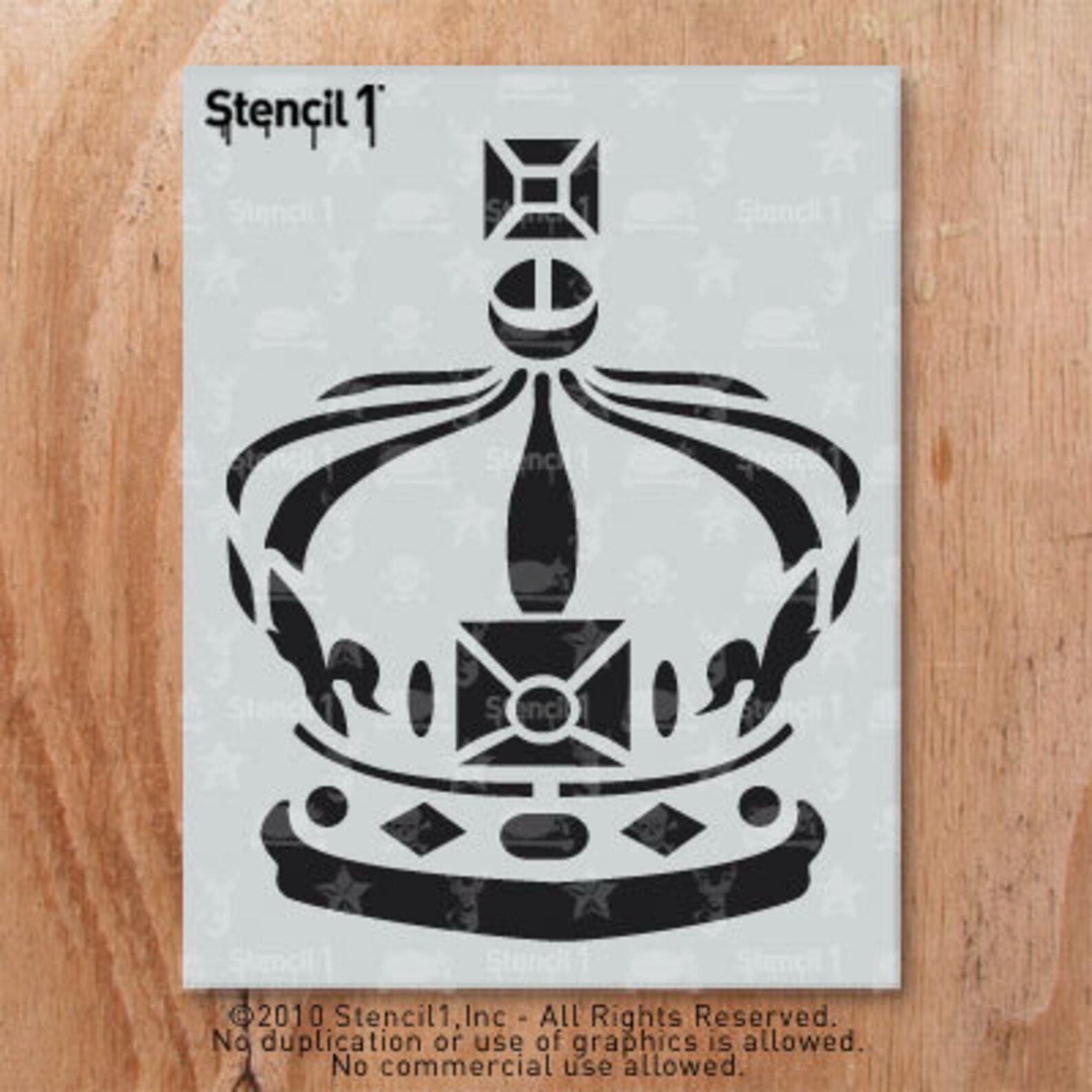 Royal Crown Stencil Reusable Craft & DIY Stencils S1_01_107 Etsy