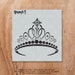Tiara Stencil - Reusable Craft &amp; DIY Stencils - S1_01_119_S - Small ...