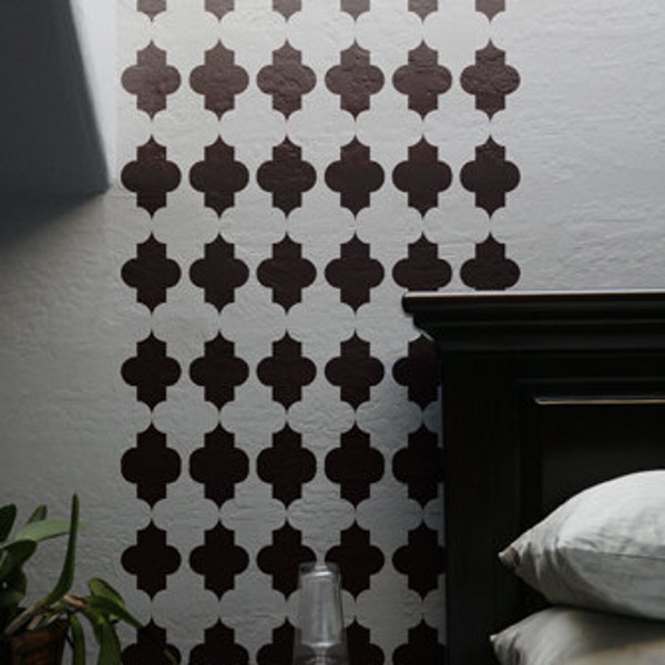 Quatrefoil Repeat Pattern Wall Stencil- Reusable Craft &DIY Stencils- S1_PA_29 -11x11- By Stencil1