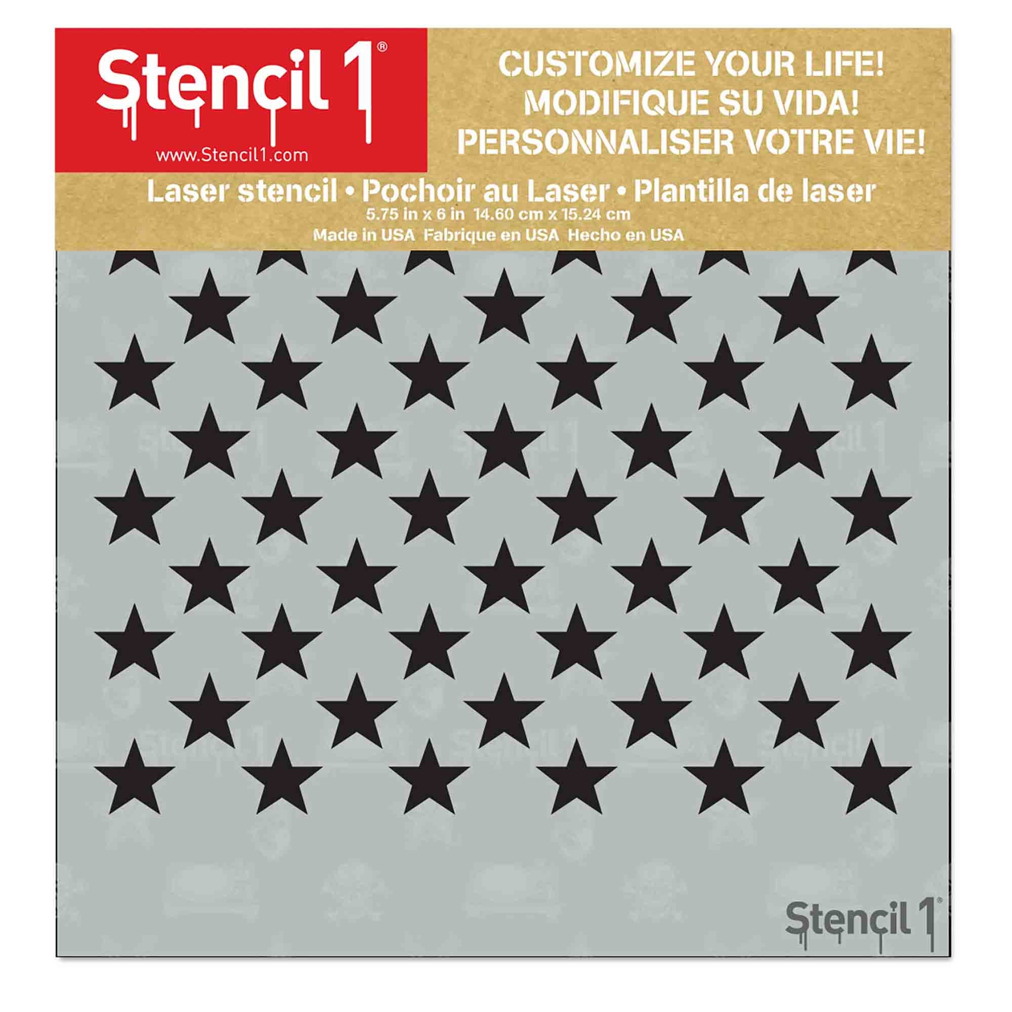 50 Stars Stencil Reusable Craft &amp; DIY Stencils S1_01_308_S - Etsy