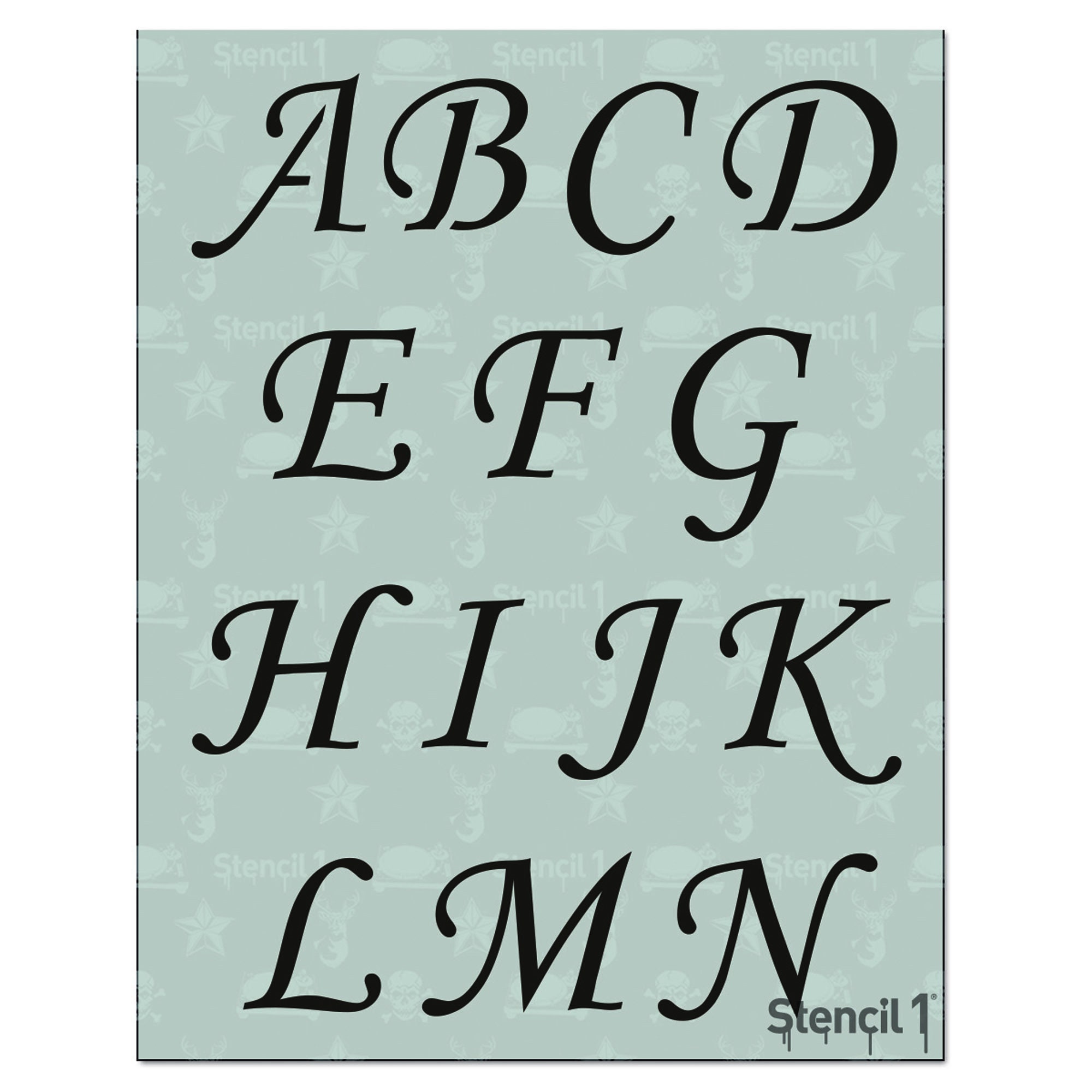 2-corsiva-script-letter-stencil-calligraphy-stencils-alphabet-reusable-crafts-font-stencils-for-painting-s1-alph-co-25-stencil1-etsy