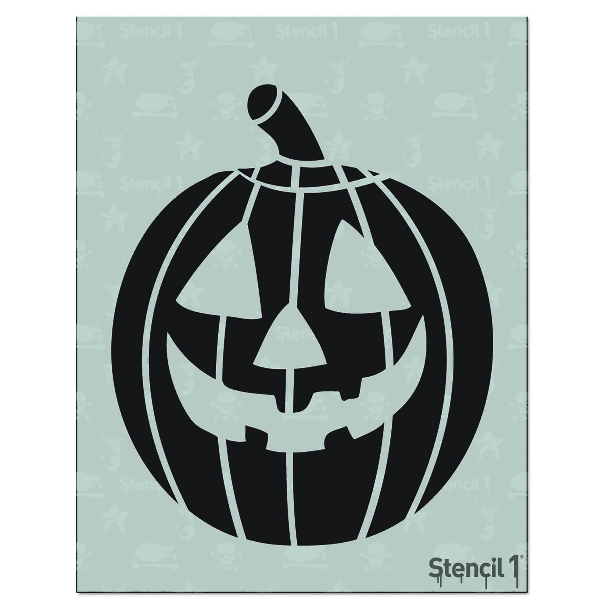 Jack-o-lantern Stencil Reusable Craft & DIY Stencils - Etsy
